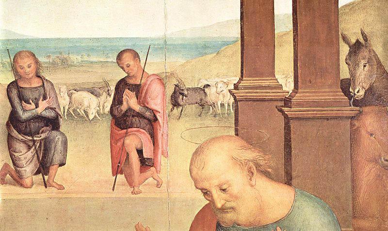 Pietro Perugino Anbetung der Hirten oil painting image